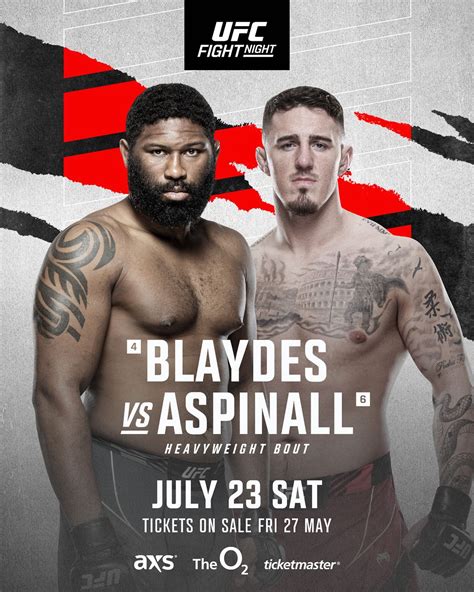 Curtis Blaydes says ‘This is for the real belt’ against Tom Aspinall at UFC 304