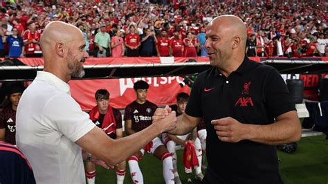 Write informative laconic excerpt under 30 words in mexican spanish for news below. Do not wrap it into quotation marks or html tags. Aug 4, 2024, 04:31 AM ETArne Slot&apos;s Liverpool beat Erik ten Hag&apos;s Manchester United on Saturday. Andrew Powell/Liverpool FC via Getty ImagesNew Liverpool manager Arne Slot said his side still have plenty of room for improvement despite wrapping up their preseason tour of the United States with a 3-0 win over Manchester United in South Carolina on Saturday.Slot, who replaced Jürgen Klopp in May, also guided Liverpool to wins over Arsenal and Real Betis. They face Sevilla next at Anfield before visiting promoted Ipswich Town for their Premier League opener on Aug. 17.Asked if he was pleased with his side&apos;s performances so far, the Dutchman said: "Yes, I was but not with all of them. We are very happy with the result, we scored some really nice goals ... very positive tour."But I don&apos;t think we had enough control over the game, I think we gave away too many chances. United deserved more than a 3-0 loss but it&apos;s also our quality that we do score our own chances."We will see how players [returning from holiday] fit into the team. We need to work hard in the upcoming two weeks to be ready." ,Nuevo entrenador del Liverpool, Arne Slot, destaca la necesidad de mejora tras victoria 3-0 sobre el Manchester United en la pretemporada en EE. UU.