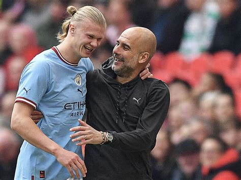 Write informative laconic excerpt under 30 words in mexican spanish for news below. Do not wrap it into quotation marks or html tags. Pep Guardiola has admitted Erling Haaland&apos;s phenomenal goalscoring feats at Manchester City have taken him by surprise.Haaland has scored 99 goals in just 103 games at City and could make it 100 for the club when Guardiola&apos;s side face Inter Milan in the Champions League on Wednesday.The Norwegian striker arrived at the Etihad Stadium in 2022 with a formidable reputation after spells at Molde, RB Salzburg and Borussia Dortmund.But Guardiola says he&apos;s been surprised by the level he&apos;s reached at City."A little bit, yeah," Guardiola said. "Do you know what, I played 11 years as a professional [for Barcelona] and I scored 11 goals. This guy scored nine goals in four games [this season]. He can equal me in one more game! So he&apos;s surprised me!"Erling Haaland has scored 99 goals for Manchester City in 103 appearances. Chris Brunskill/Fantasista/Getty ImagesHaaland scored 52 goals in 53 games in his first season at City and followed it up with 38 in 45 appearances last term.He has started the new season in blistering form, scoring back-to-back hat tricks against Ipswich Town and West Ham United and Guardiola has warned the rest of Europe that the 24-year-old is feeling fitter than ever."The difference from last season is he feels his body, the niggles, tiredness, is better," Guardiola said."He came from Dortmund with a lot of problems, muscular problems in the first month, and struggled a little bit. So far [this season] he feels &apos;I&apos;m clean, I&apos;m good here and no problems.&apos;"I don&apos;t expect him to score two or three goals in every single game, it&apos;s not a problem because I know the quality is there, but the difference from last season is he feels good, no problems. When players have that feeling they can perform their best." ,Guardiola sorprendido por asombrosa racha goleadora de Haaland en el Manchester City. El delantero podría alcanzar 100 goles ante Inter Milán.