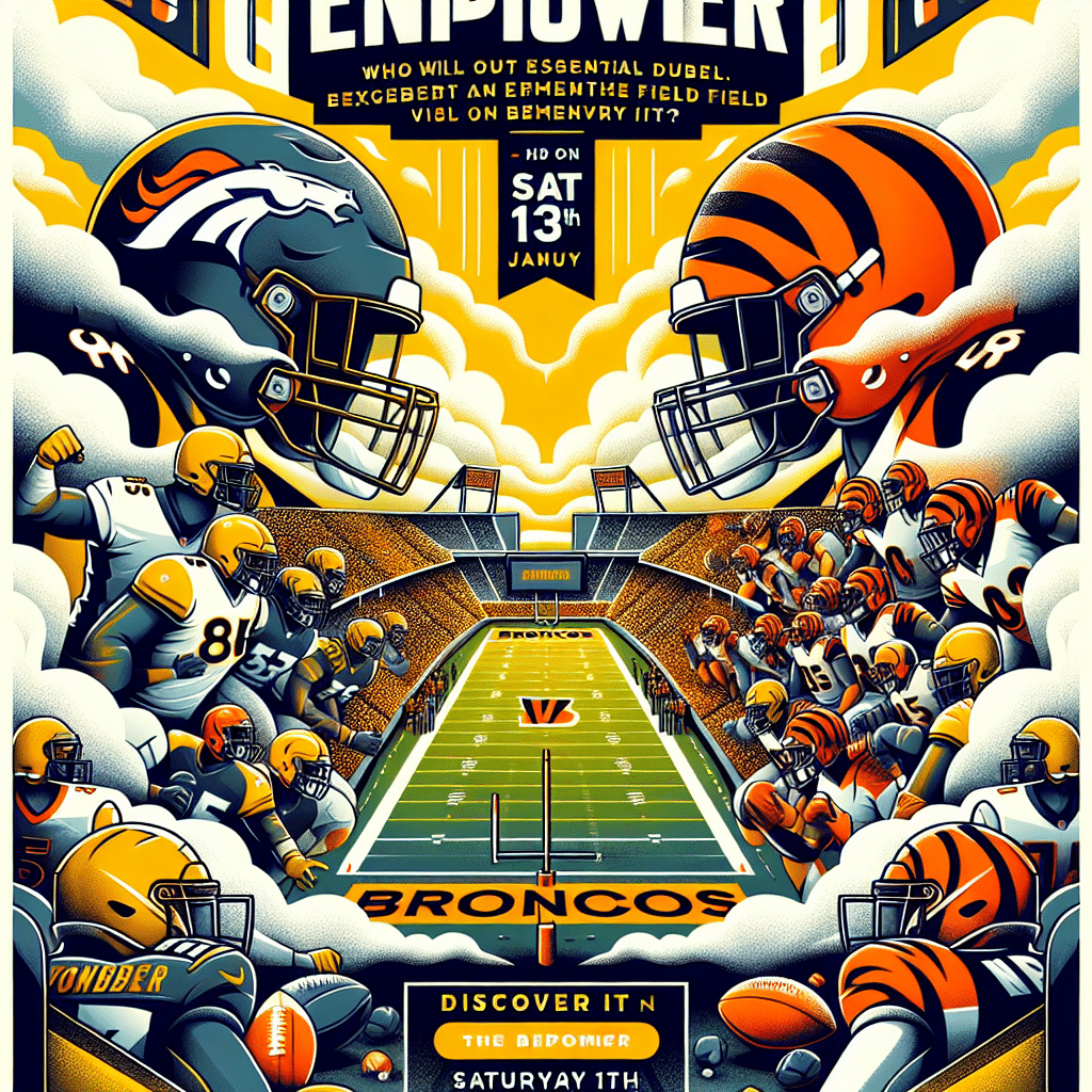 Broncos y Bengals se enfrentan en un duelo crucial este enero. ¿Quién saldrá victorioso en el Empower Field? Descúbrelo el sábado 13.