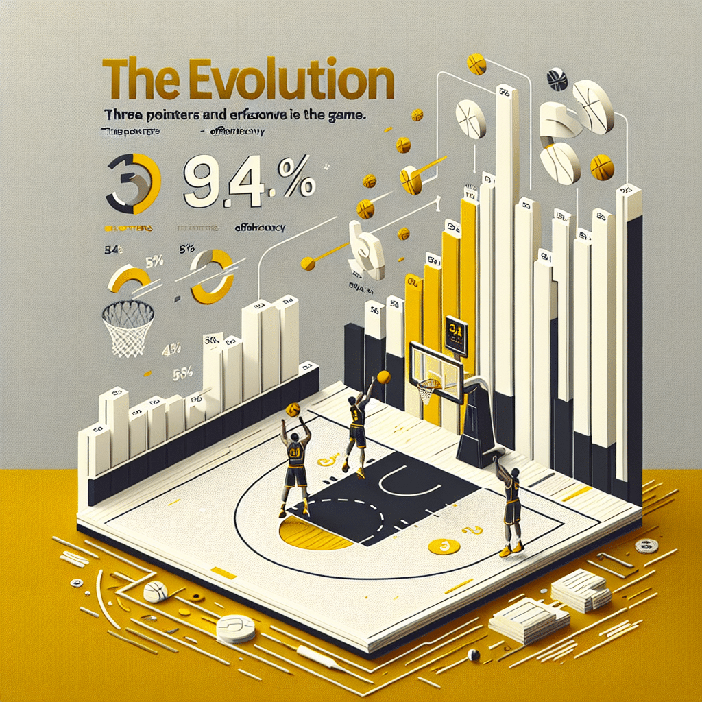 El baloncesto evoluciona: triples y eficiencia redefinen el juego. Un 49.4% en triples y 56.4% de efectividad destacan estrategias innovadoras y dominantes.