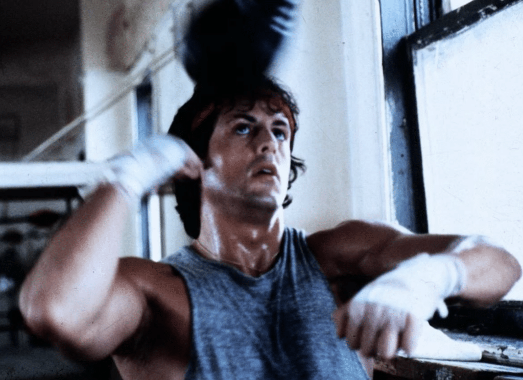 La captura de pantalla de la película "Rocky".