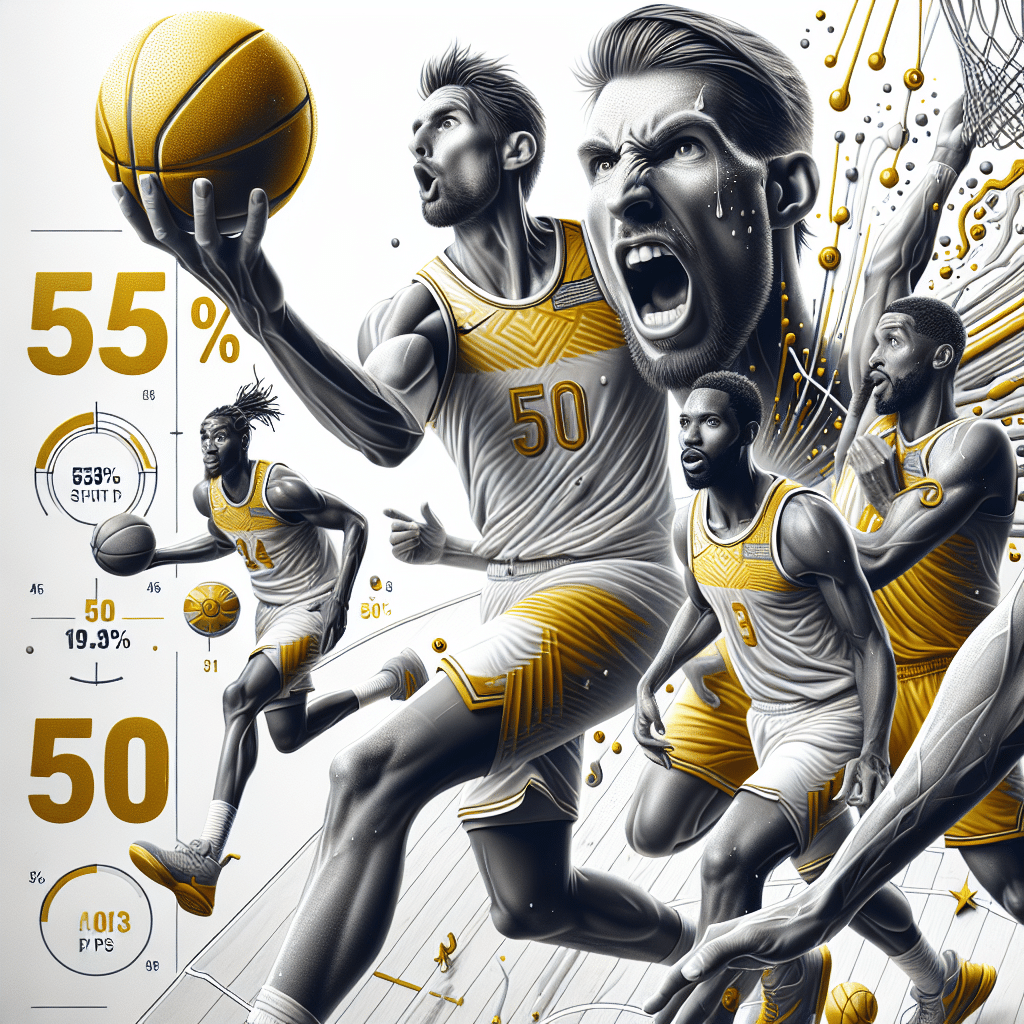 Los jugadores dominan la cancha con un impresionante 55.2% de efectividad en tiros y 50 puntos de fantasía por juego. ¿Su secreto? Eficiencia total.