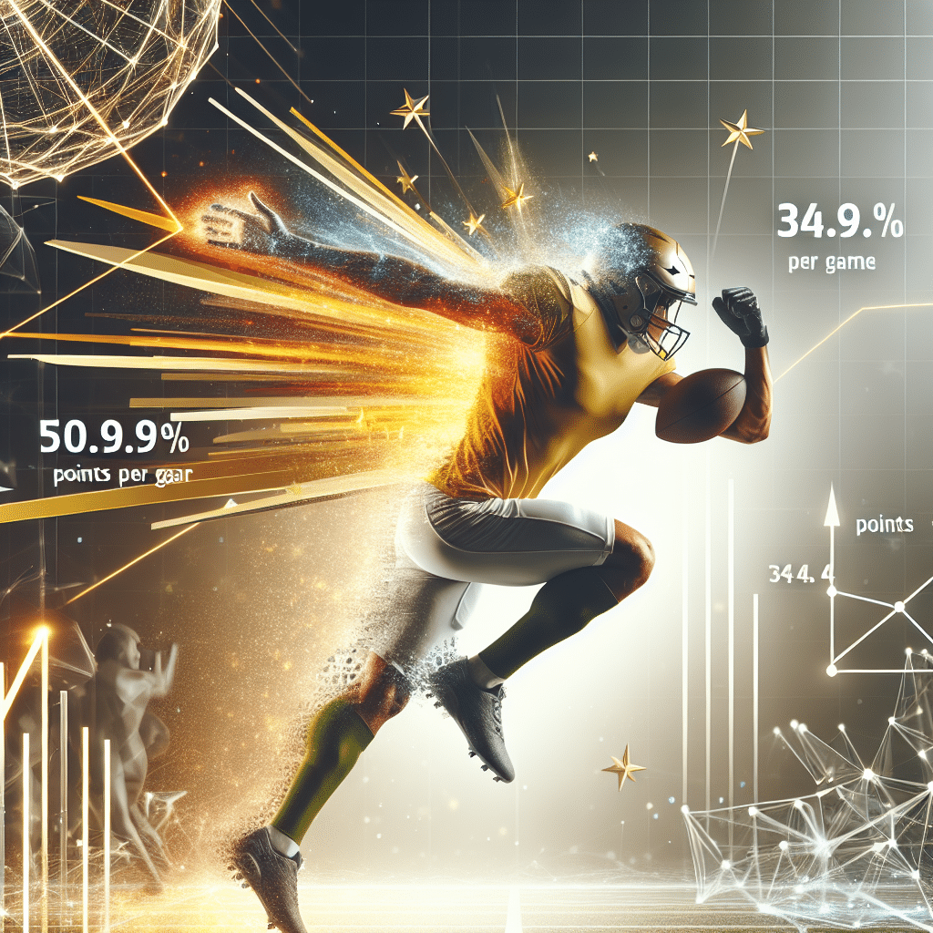 El jugador transforma su juego con un increíble 50.9% de aciertos y 34.4 puntos por partido en ligas de fantasía, ¡un astro emergente!