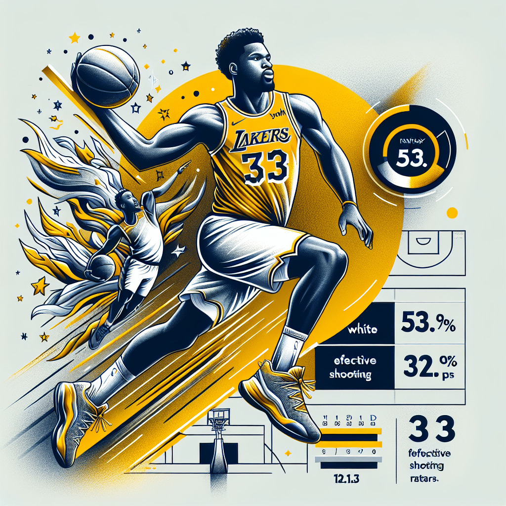 Austin Reaves brilla en la cancha y en el fantasy. Con un 53.6% de tiros efectivos y 31.3 puntos de fantasía, es imparable.