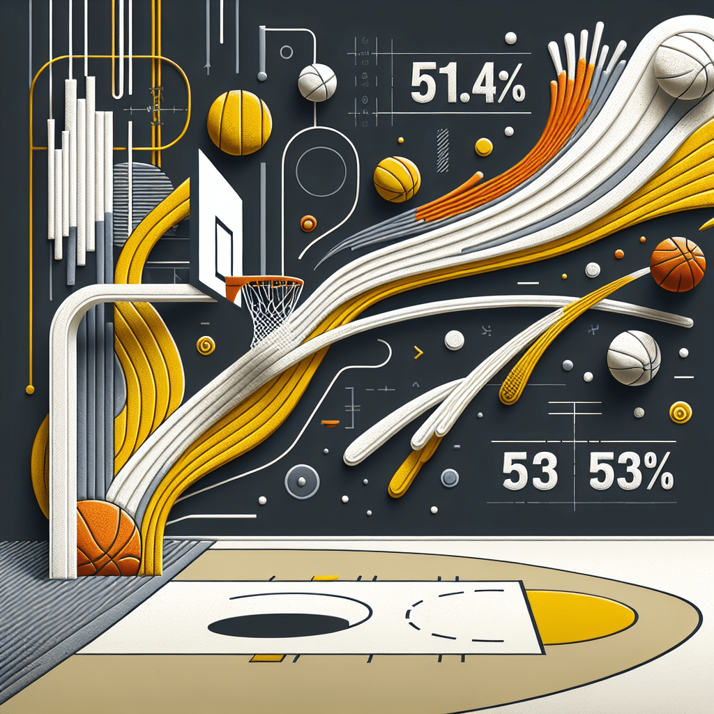 El baloncesto moderno se redefine con estrategias de tiro audaces: 51.4% en tiros efectivos y 53.1% desde la línea de tres puntos.