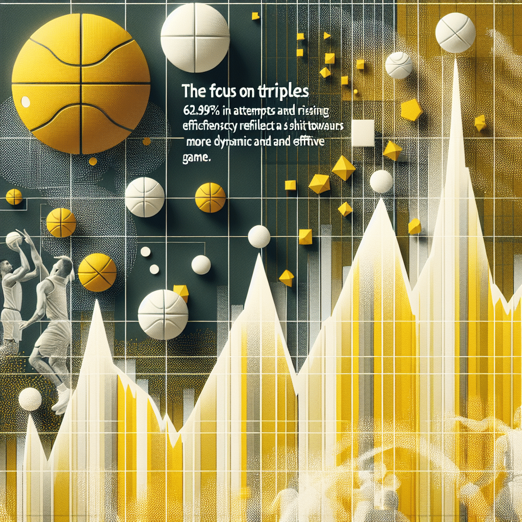 El enfoque en triples redefine el baloncesto: 62.9% en intentos y eficiencia al alza reflejan el cambio hacia un juego más dinámico y efectivo.