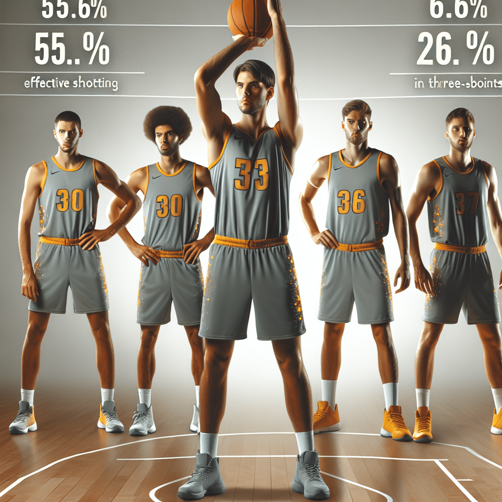 El equipo de baloncesto brilla con 55.6% en tiros efectivos y 26.9% en triples, mostrando estrategia y eficacia en la cancha.