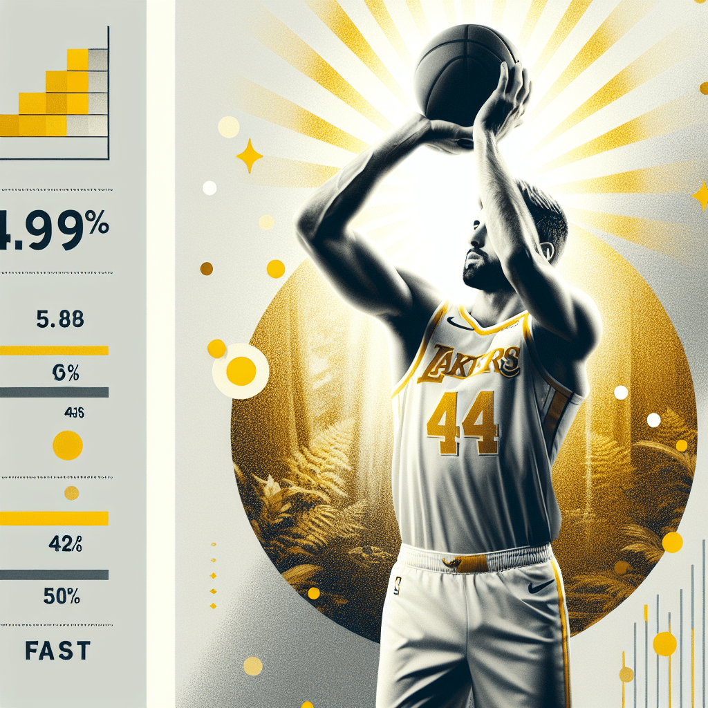 El jugador brilla en la cancha con 49.8% en tiros y enfoque en triples. Sus puntos de fantasía lo hacen irresistible para fans.