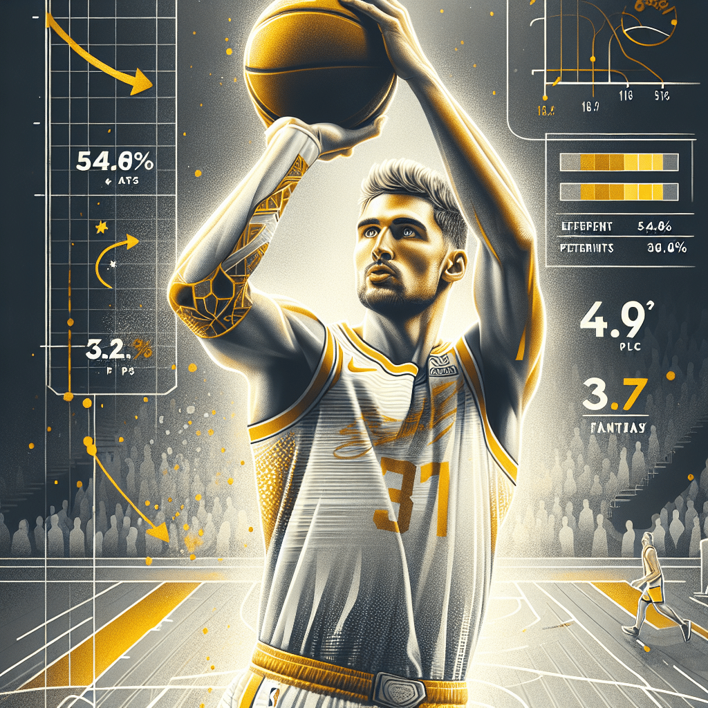 Jeremy Sochan brilla en la cancha con un 54.6% de tiro efectivo y notable mejora en triples. Promedia 30.7 puntos de fantasía por juego.