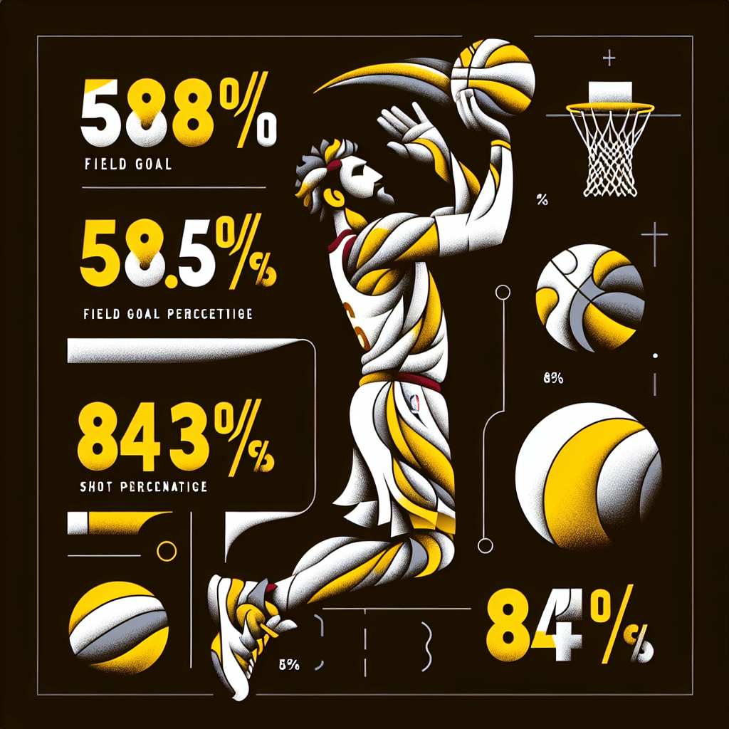 Dean Wade de los Cavaliers impresiona con un 58.6% en tiros de campo y 84.3% en triples, destacándose en la NBA esta temporada.