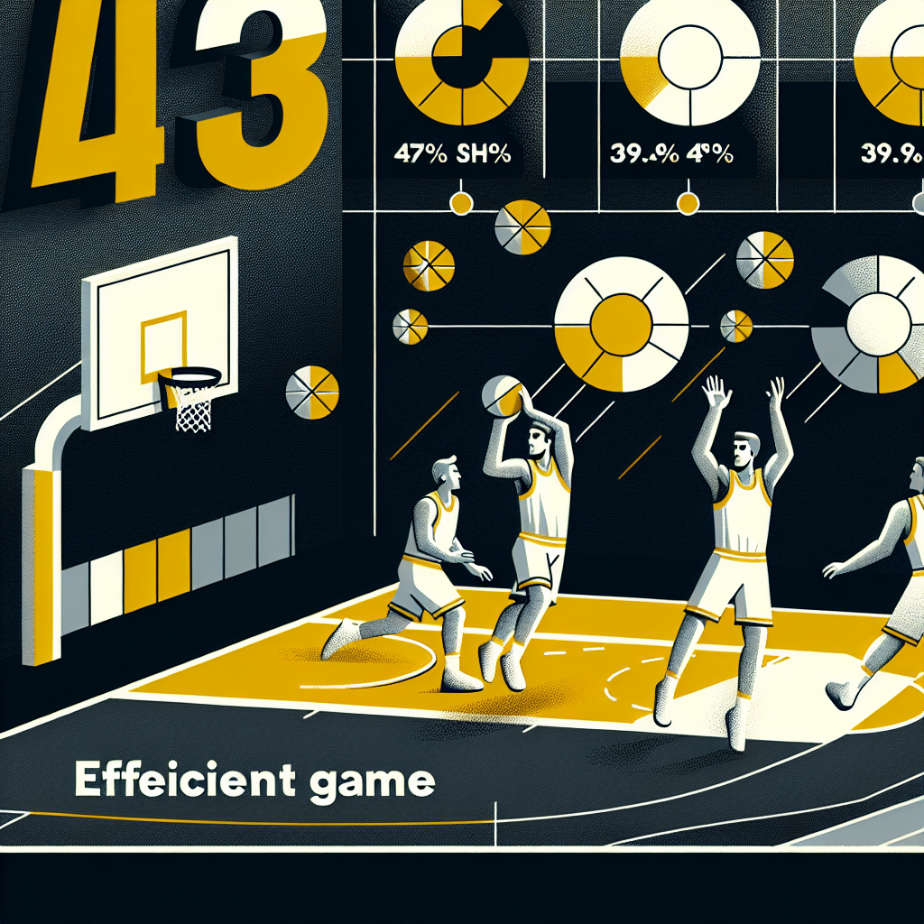 El juego eficiente se destaca: con 47.4% en tiros y 39.7% en triples, el rendimiento busca impactar en cada partido.