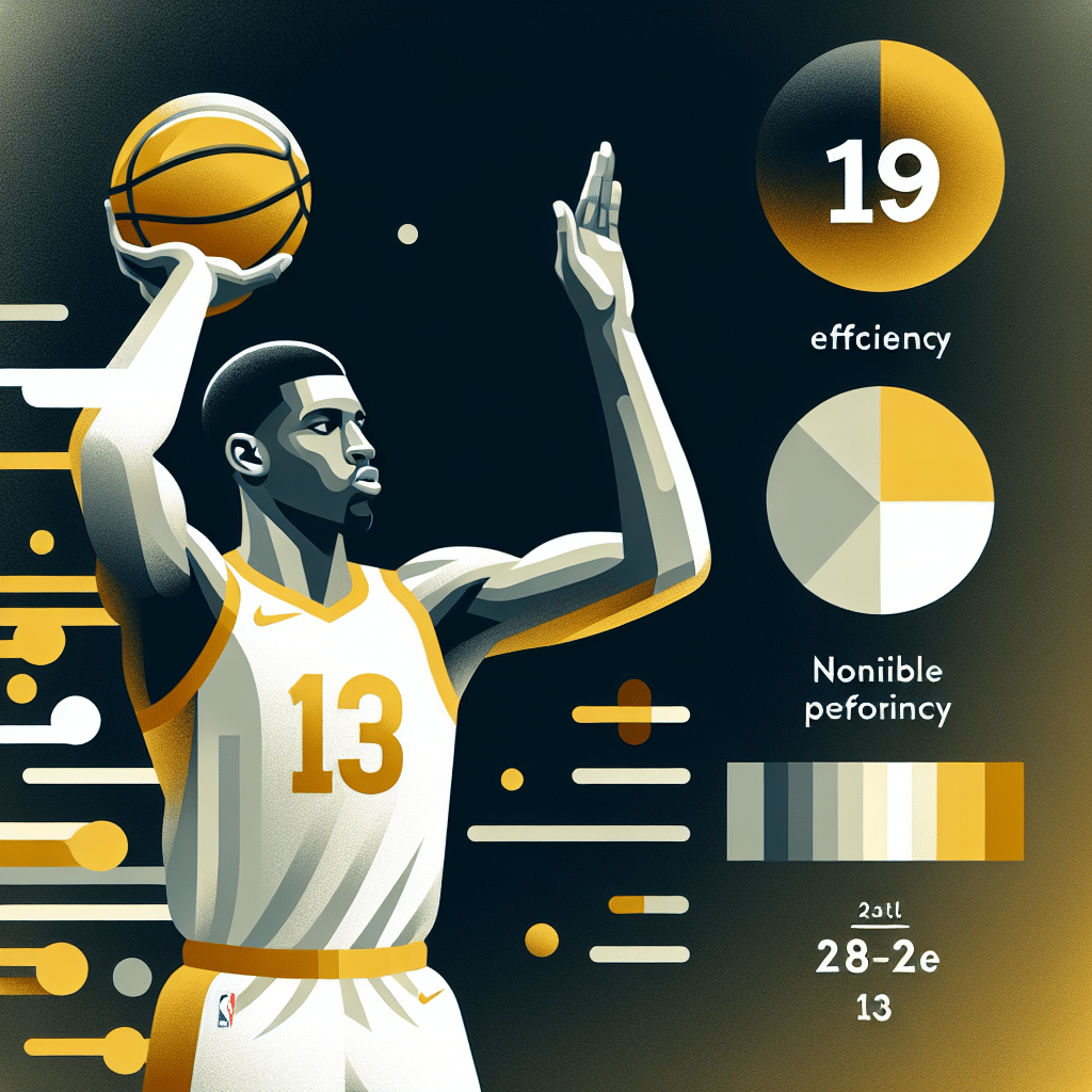 El jugador mostró un desempeño sólido con 19 puntos de fantasía por juego. Mejorar intentos triples podría aumentar su impacto. Eficiencia en juego clave.