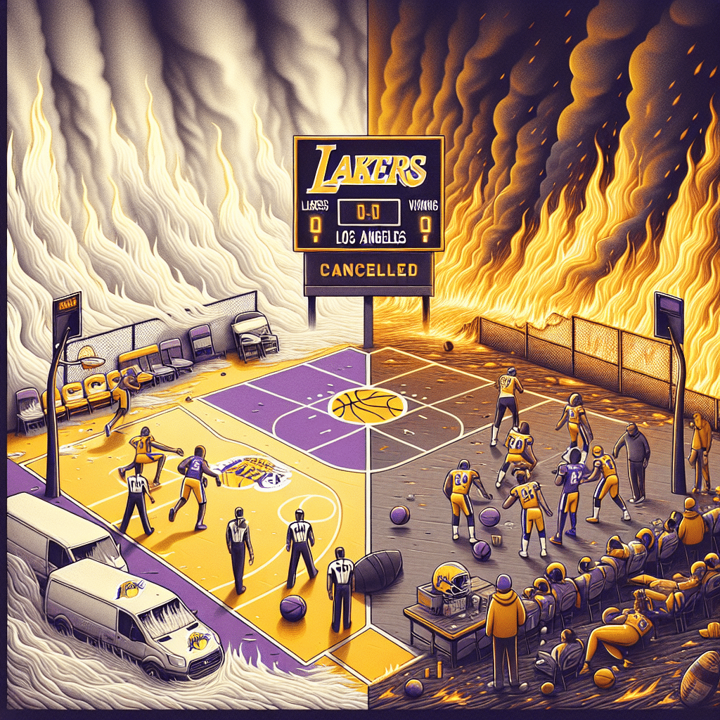 Los incendios forestales en Los Ángeles causan estragos en el deporte: partidos de Lakers cancelados, Vikings vs Rams en la cuerda floja.