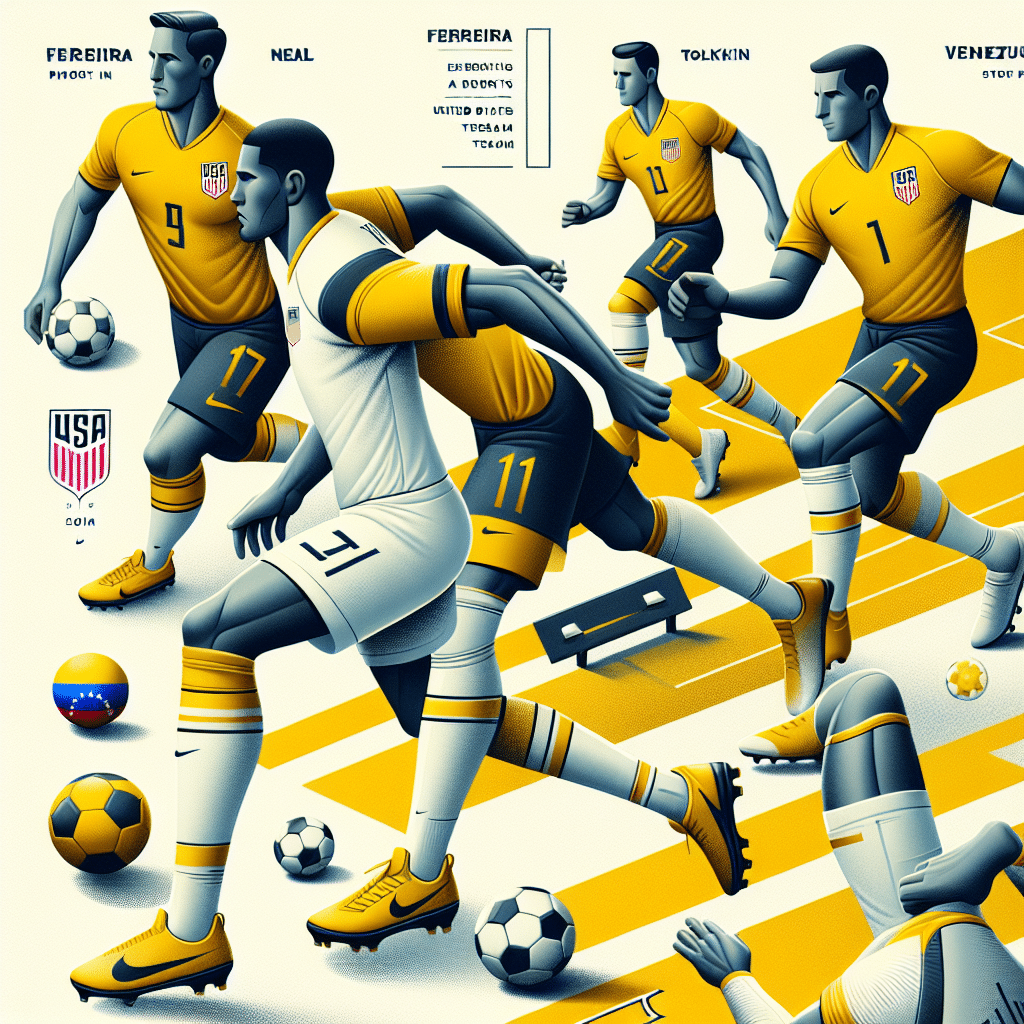 Ferreira, Neal y Tolkin no jugarán contra Venezuela, abriendo espacio para que nuevos talentos impresionen en la preparación de Estados Unidos.