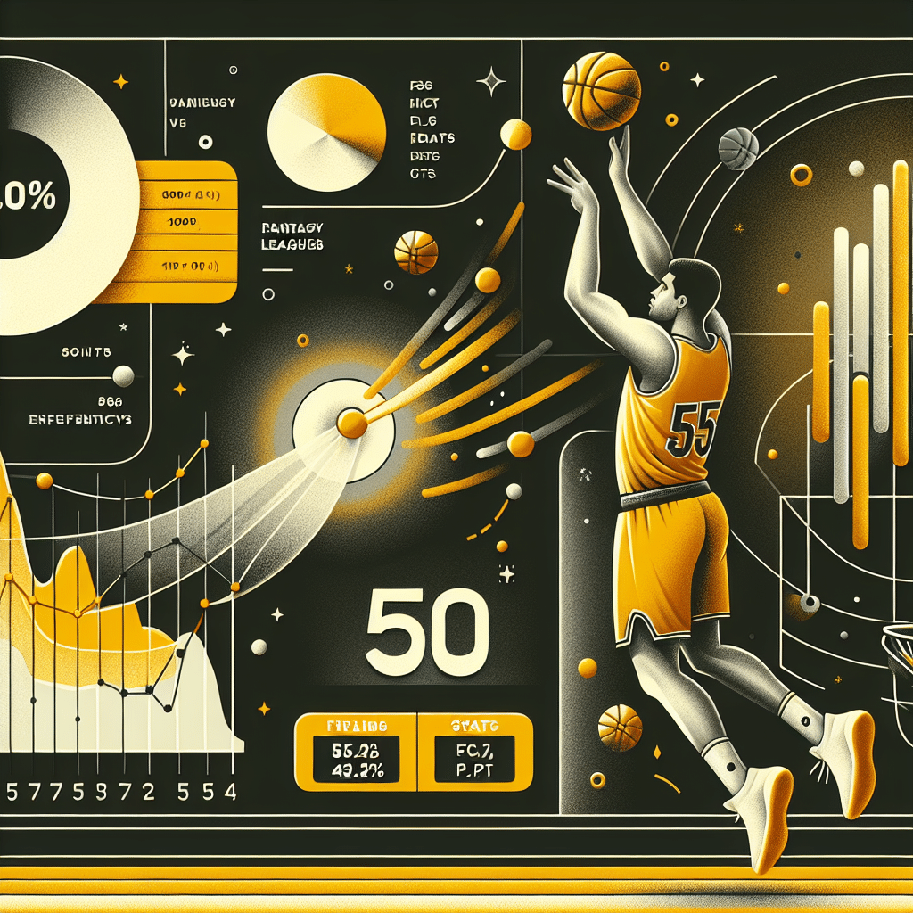 El jugador brilla con un 55.2% de efectividad en tiros de campo y promedia 50 puntos de fantasía, ¡imperdible para ligas de aficionados!