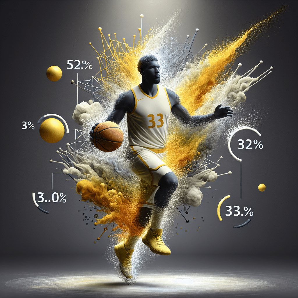 El tiro efectivo al 55.2% y triples al 33.0% transforman al jugador en un titán de fantasía. La eficiencia es la nueva estrella del juego.