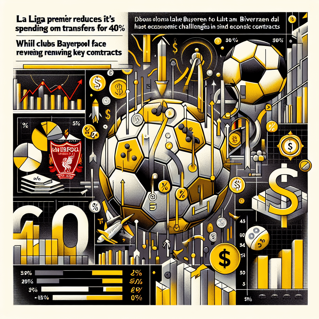 La Liga Premier reduce su gasto en transferencias en un 40%, mientras clubes como Bayern y Liverpool enfrentan desafíos económicos al renovar contratos clave.